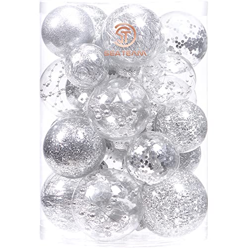 Sea Team Christbaumkugeln Set aus transparentem Kunststoff,...