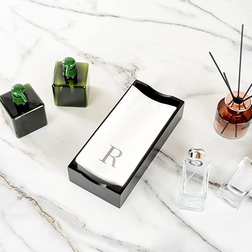 Miniatura 51 de Luxenap - Toallas de invitados de 15.8 x 7.9 pulgadas, 50 toallas de mano con letras plateadas, letra "P", fuente Sans Serif, servilletas de papel