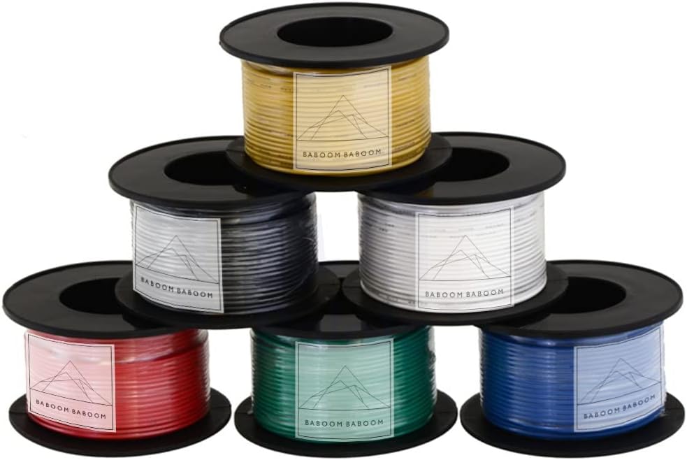 16 Gauge Wire Combo 6 Pack 12V 100'FT per Roll (600 ft Total) 16 Gauge