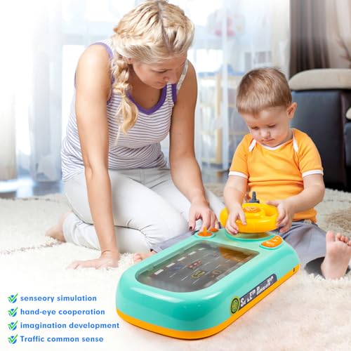 Beacron 661-8 Musical Steering Wheel Toys For Boys 4-6, Toddler Simulated Driving Racing Car Game thumb #5