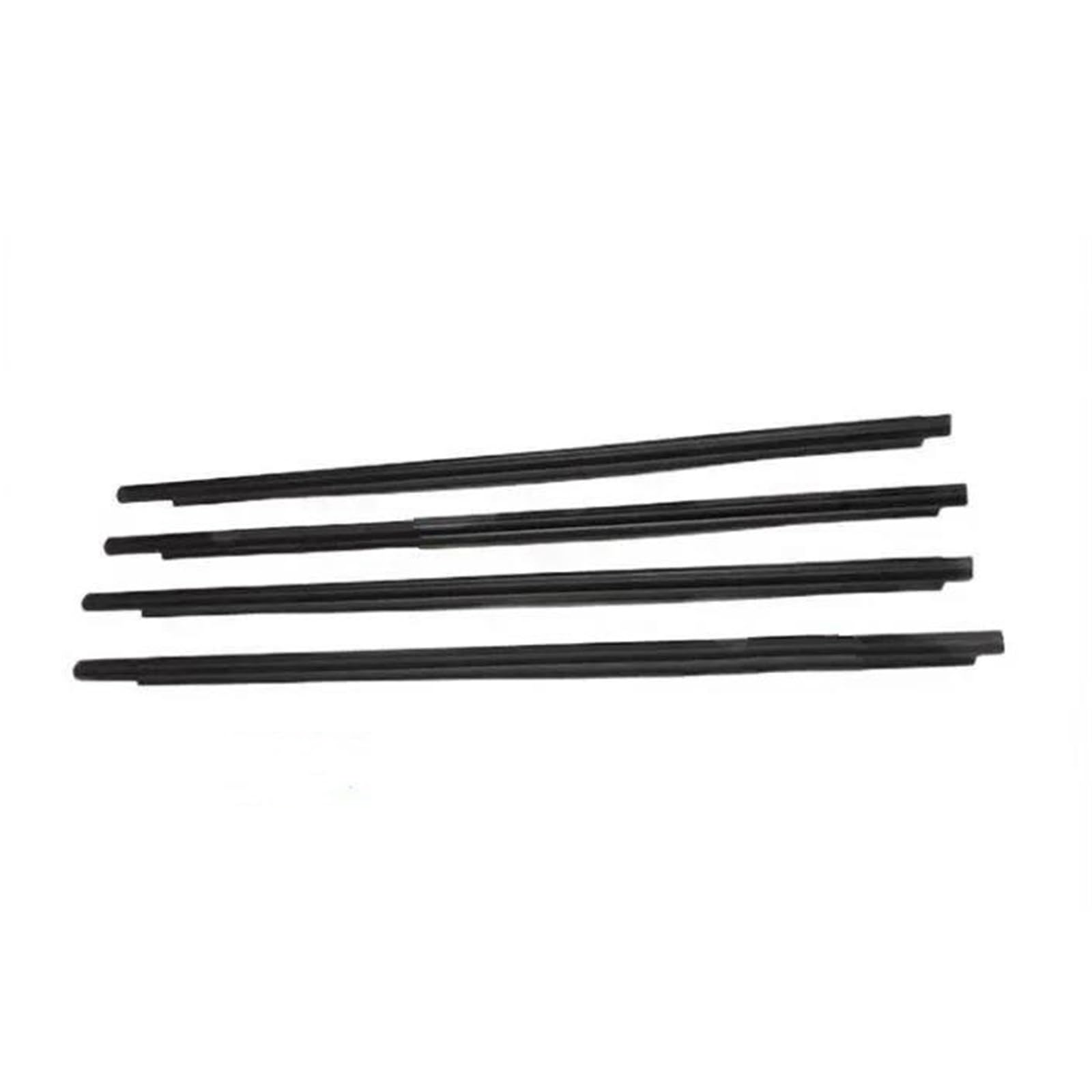 Atgcbcauf One Color For Subaru For Forester 2004-2007 Weatherstrip Outer Laminate 61280-Sa010 4 Pcs Black Outside Window Glass Rubber