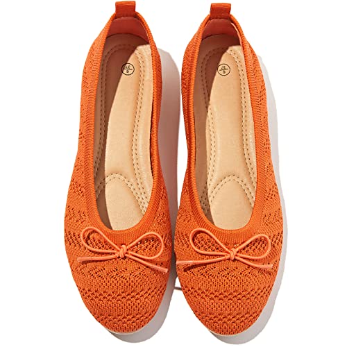 Image of Women's Flats Shoes Dress Shoes Round Toe Ballet Flats Comfortable Crochet Lace Black Flats Low Heel