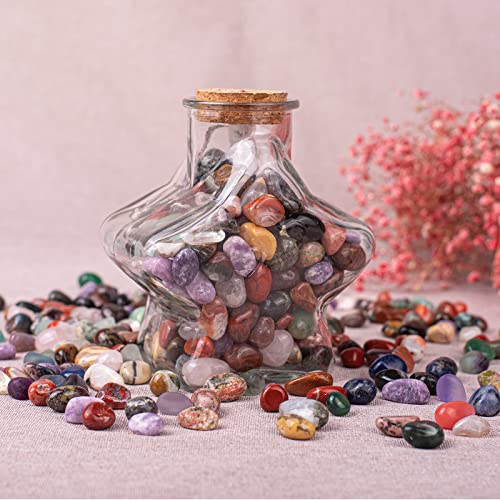 Image of Polished Multicolor Healing Crystal Stone Set - 72 Pcs, 0.5 inch Handpicked Tumbled Stones for Healing, Reiki, Meditation, Crafting, Home Decor, Ethically Sourced, Mixed-98
