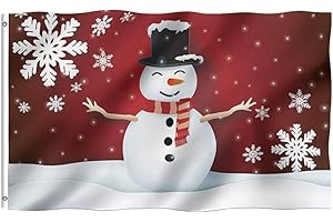 Tititex 3x5 Winter Happy Holiday Snowman Garden Flag