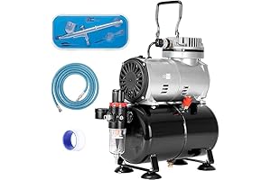 VIVOHOME Airbrush Kit with Professional Air Compressor and Airbrush Gun
