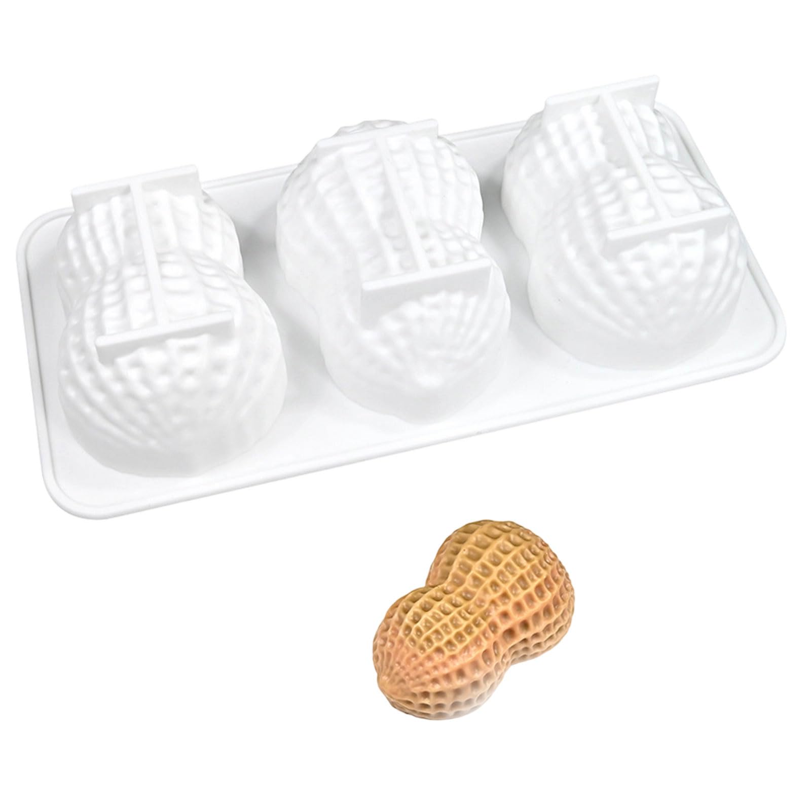 NMFLAB Multiple Cavity Silicone Mousses Cake Molds for Miniature Dessert with Peanut Chocolate Design Easy to Clean and Sturdy Creative Baking Equipment