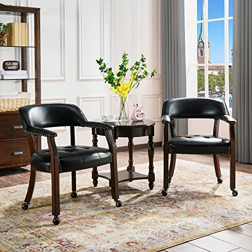 JESONVID Set of 2 Rolling Captain Chairs