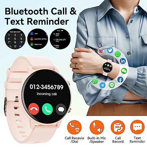 Hwagol Smartwatch voor heren en dames, 1,39 inch smartwatch met stappenteller, slaapmonitor, met 140+ sporten, voor Android iOS - Afbeelding 6