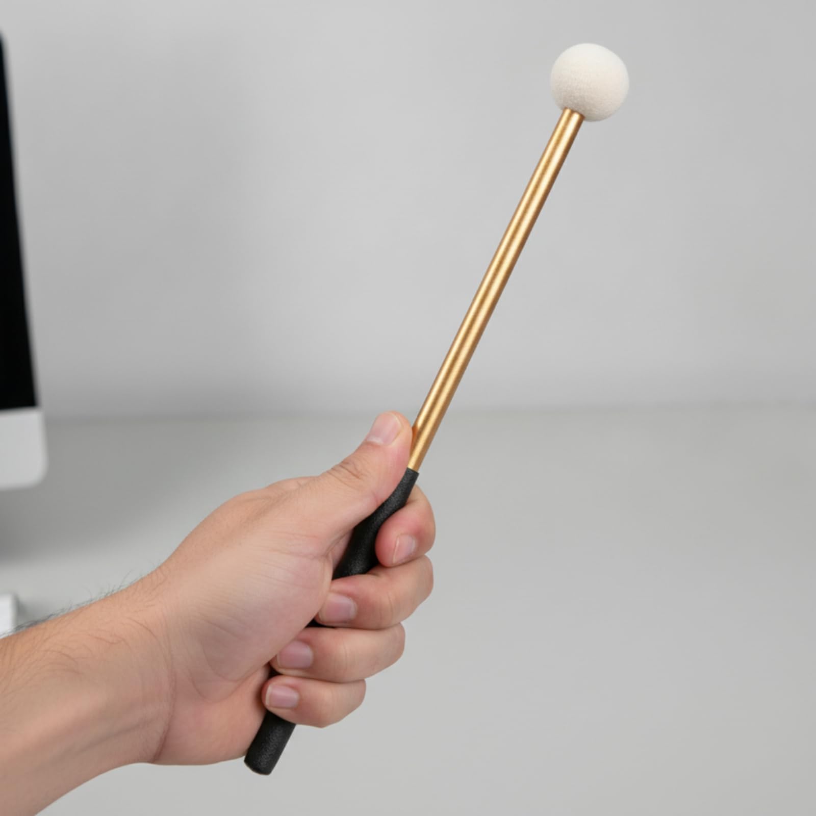 Baquetas Afinación Antislizante Baquetas Ergonómico Martillo para Percursionistas, Dorado, NO.78 Bajo Timbal BAT1 Dorado