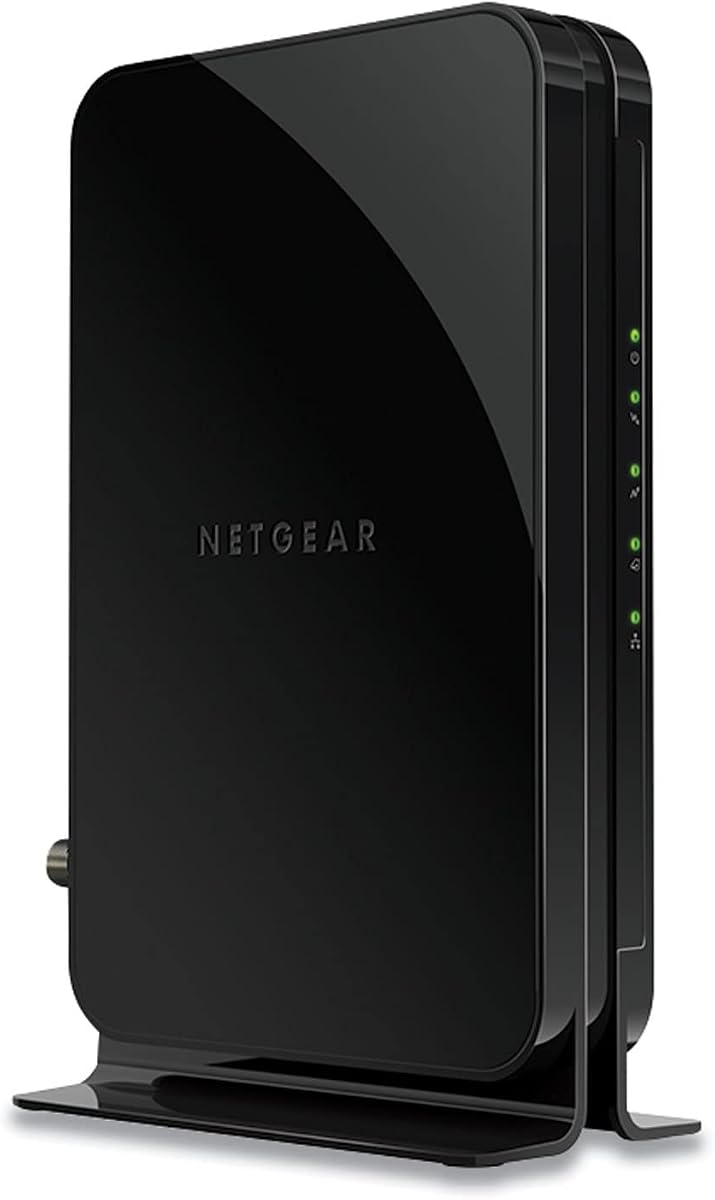 Módem por cable CM500 de NETGEAR - Compatible con proveedores de cable incl. Xfinidad. Cox | para Planes hasta 300Mbps | DOCSIS 3.0 | Ethernet | Banda única