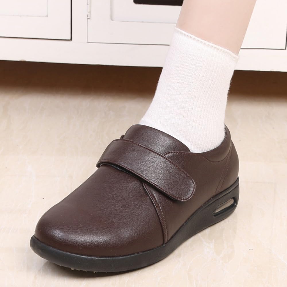 Buty Ortopedyczne Do Chodzenia Dla Kobiet O Szerokiej Szerokości, Pianka Z Pamięcią Kształtu Z W Pełni Regulowanymi Zapięciami, Chodzenie Ortopedyczne Obrzęk Opuchnięte Stopy Zapalenie Stawów