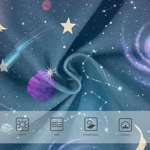 Toddler Girl Panties, Night Sky Constellations Cotton Underwear Girls, 2–8 Years3