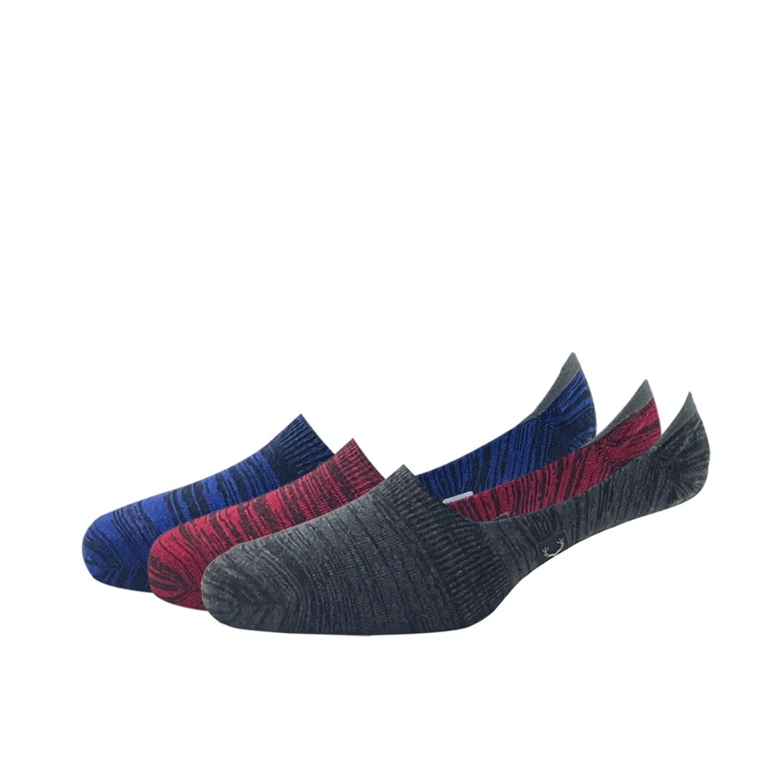 allen solly Men'S Cotton No Show Socks (Pack Of 3) - Red, Royal Blue, Charcoal Black-picture-12
