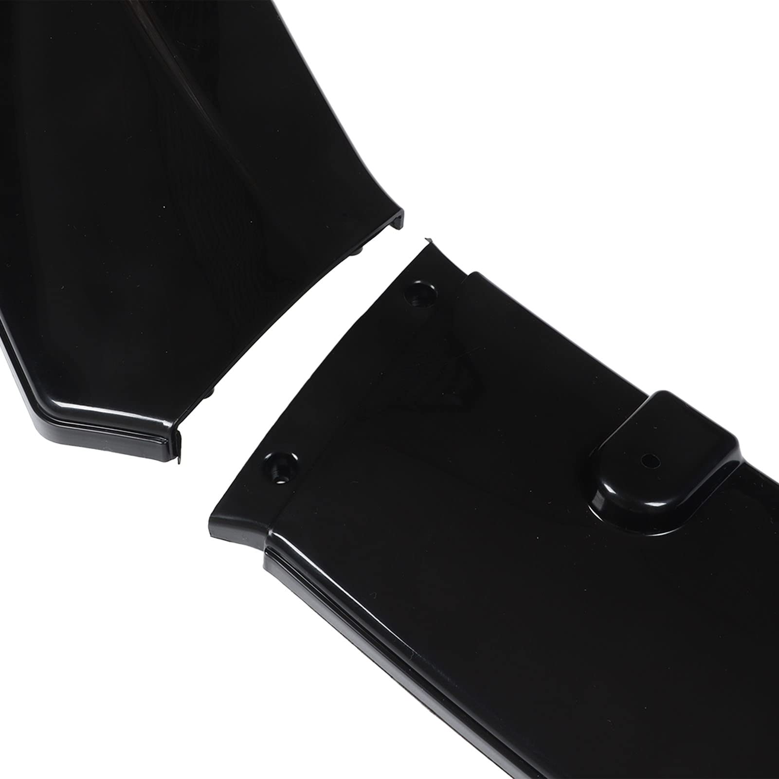 KIMISS Alerón de Barbilla de Parachoques Delantero, 3 Piezas Kit de Separador de Labios de Parachoques Delantero Universal Negro Brillante Kit de Cuerpo de Alerón Delantero de
