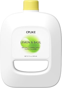 CPLIKE Floor Cleaning Solution Compatible with Narwal Freo, Freo X Ultra, J4, J3, J2 Robot Mop & Vacuum, Lemon & Basil Scented Multi-Surface Floor Cleaner, 31 fl. oz / 930 ml