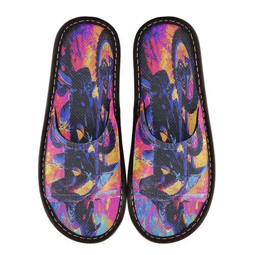 KLL Spa Slippers Indoor and Outdoor Ultralight Cute Rubber Sole Home Shoes for Hotel Travel Party 8-8.5 Motocross Bike and Lightning