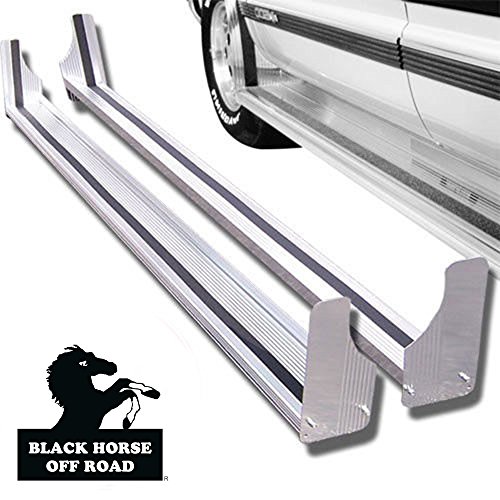 Estribos comerciales de aluminio Black Horse miniatura 2