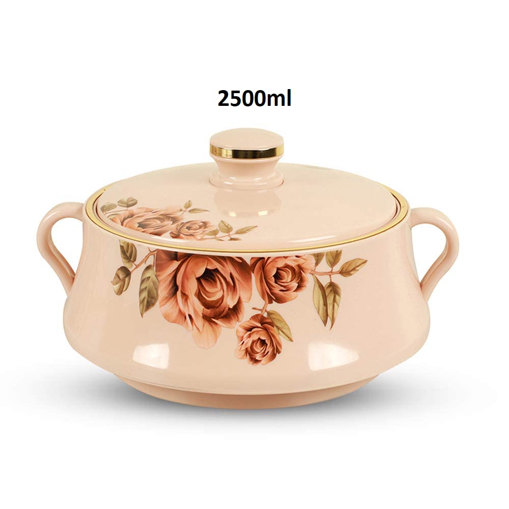 Nayasa Plastic & Stainless Steel Lorenzo Casserole(2500ml,Beige) 3