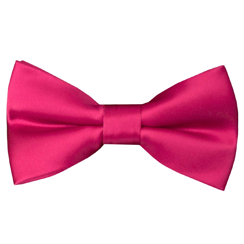TIES R US Handmade Cerise Pink Mens Bow Tie