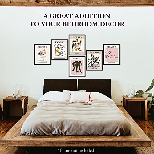 97 Decor Picasso Wall Art - Pablo Picasso Poster for Room, Picasso Prints Abstract Picture, Minimalist Art Gallery Print, Minimalistic Wall Art Decor, Picasso Line Drawing Posters Set (8x10 UNFRAMED)