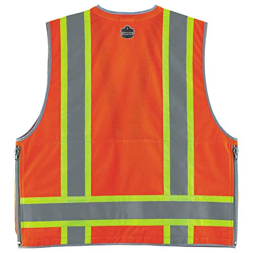 Ergodyne 21455 Glowear 8254Hdz Class 2 Heavy-Duty Surveyors Safety Vest ,Orange thumb #6