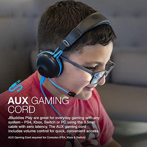 JLab JBuddies Play Kids Gaming Headset, Wireless Headphones Kids, 22+ Hour Bluetooth Playtime on Mobile, Volume Safe, Cable for Gaming PC, Console, Retractable Mic, Quick Mute - Kids Gaming Headphones JLab JBuddies Play Kids Gaming Headset, Wireless Headphones Kids, 22+ Hour Bluetooth Playtime on Mobile, Volume Safe, Cable for Gaming PC, Console, Retractable Mic, Quick Mute - Kids Gaming Headphones