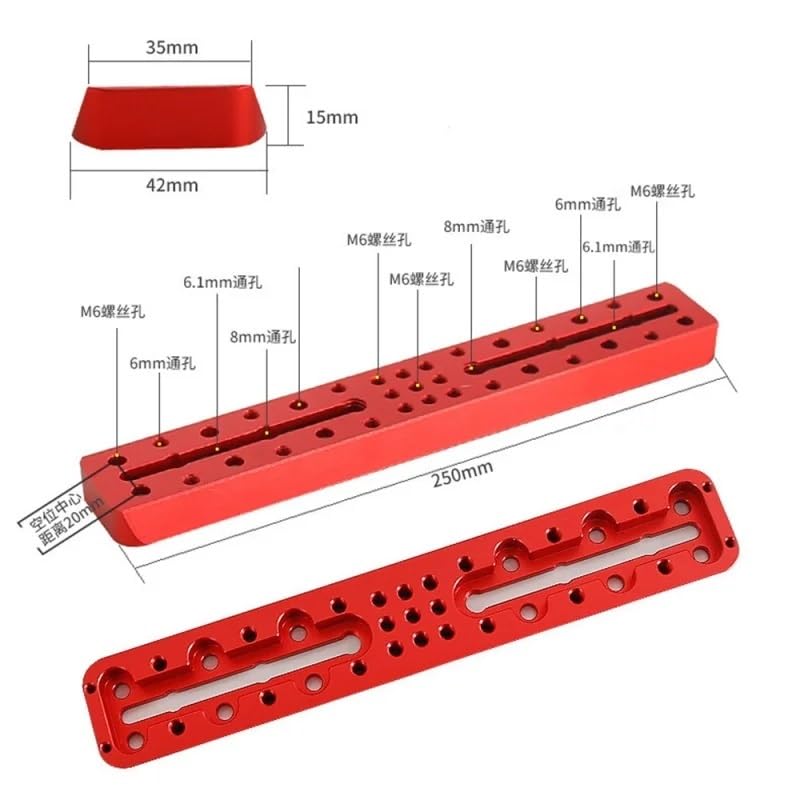 Placa de espejo guía que evita flexiones en piezas para telescopio astronómico rojo 6
