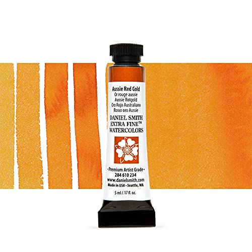 Daniel Smith ダニエル・スミス 水彩絵具 5mlチューブ (Aussie Red Gold) 284610234