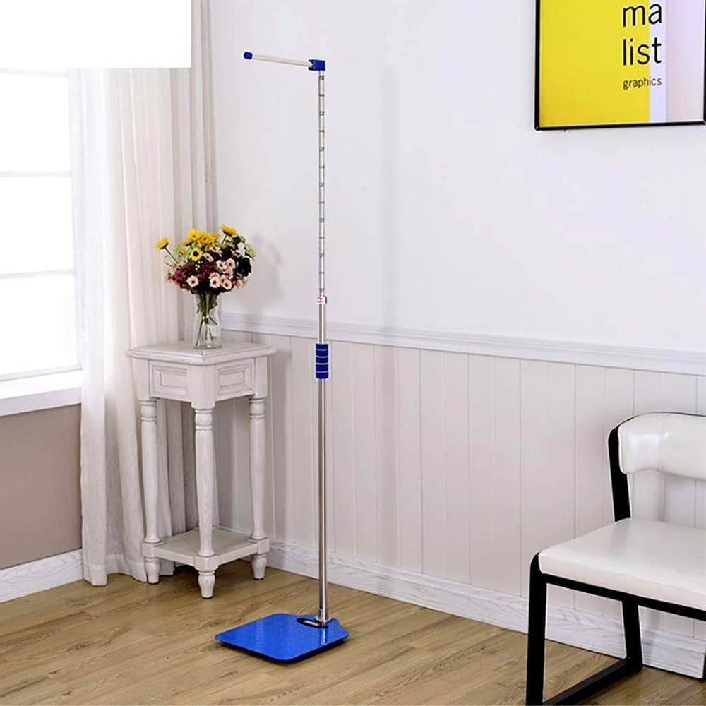 Waga lekarska ze słupkiem wzrostu, cyfrowa waga elektroniczna, waga i waga wzrostu, cyfrowa waga kolumnowa, wyświetlacz LED Hd, wzrostomierz (100-190 cm)