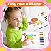 FEREDO KIDS Paint with Water Coloring Books for Toddlers Craft, Mess Free Watercolor Painting Set for Kids Ages 3 4 5 6 7 8, Arts and Crafts Gifts Toys for Girls Boys - Animal