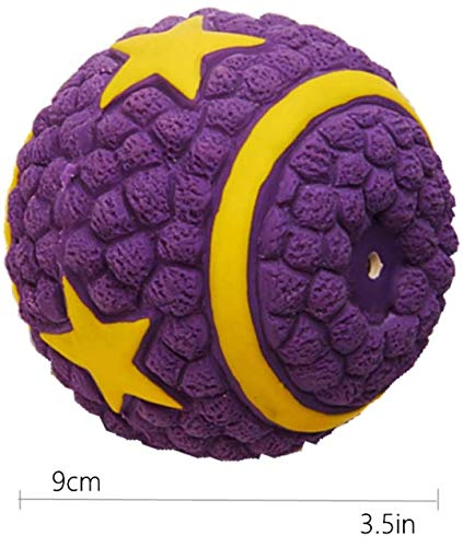 Image of EETOYS Petlicious and More Dog Latex Squeaky Starball Toy (Medium)