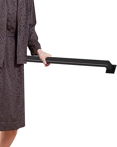 Barandilla de escalera de 11.8-236.2 in, barandilla cuadrada de tubo, barandillas de mano montadas en la pared para escalones al aire libre o