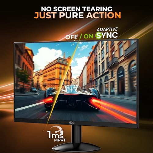 Image of AOC 24B30H2 24 Inch (23.8 inch) FHD IPS Monitor | 120Hz Refresh Rate | 1ms Response Time | Adaptive Sync | 3-Side Frameless | HDMI & VGA | Low Blue Mode | VESA Mount