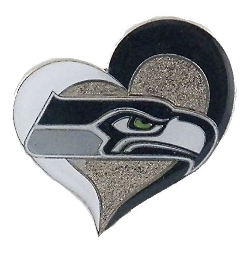 Columbia NFL Seattle Seahawks Swirl Heart Pin