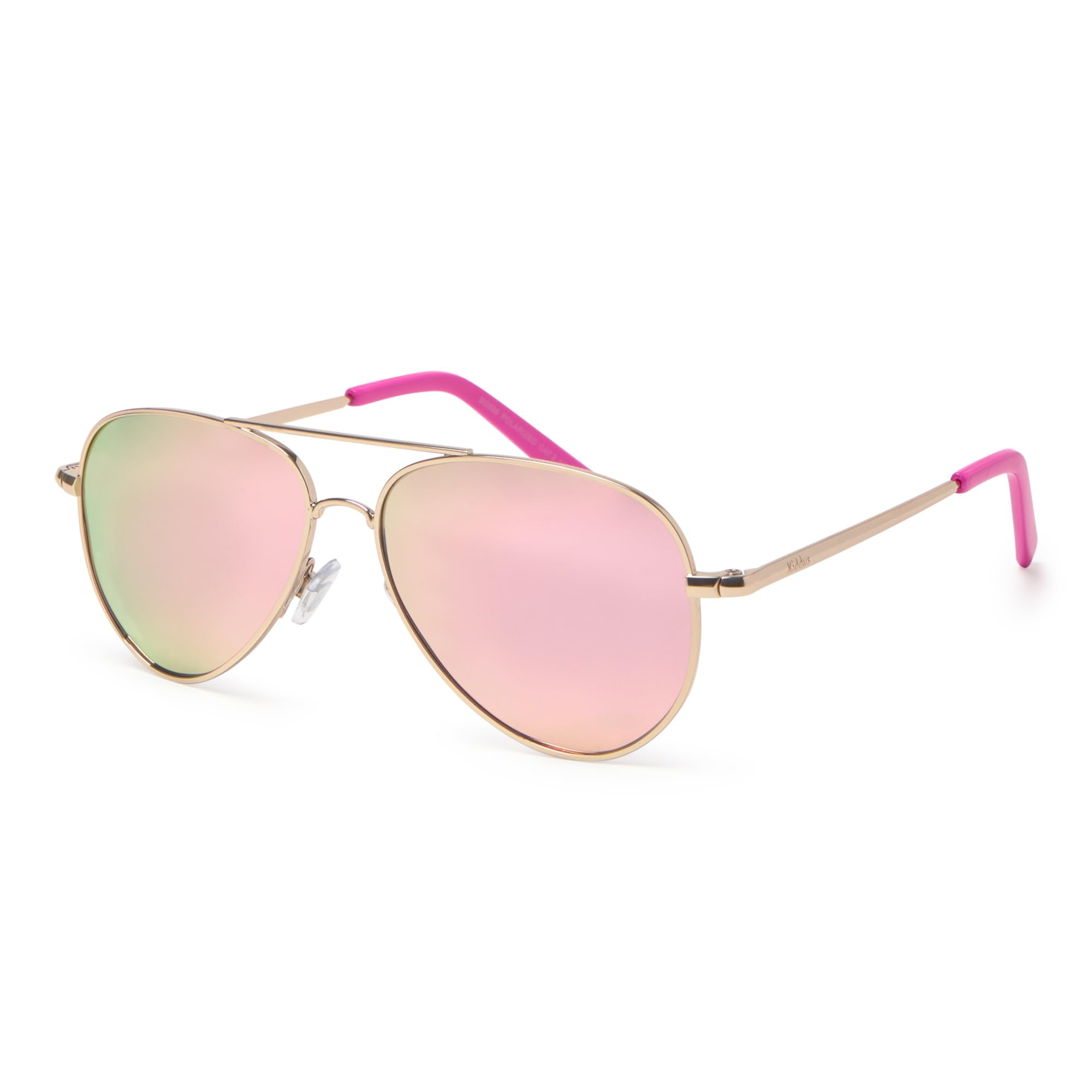 Kiddus Occhiali da Sole Polarizzati Bambino Bambina 9 10 11 12 Anni, UV400 CAT3, Protezione Solare Junior, Montatura in Metallo Resistente, CE ISO REACH