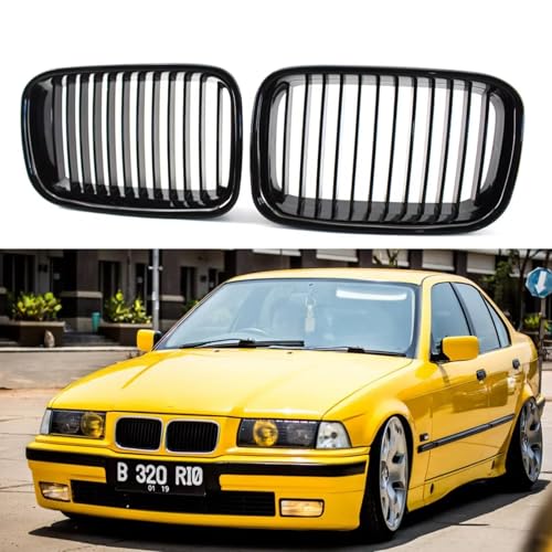 Parrilla delantera negra para BMW E36 modelos 1994 a 1996 3