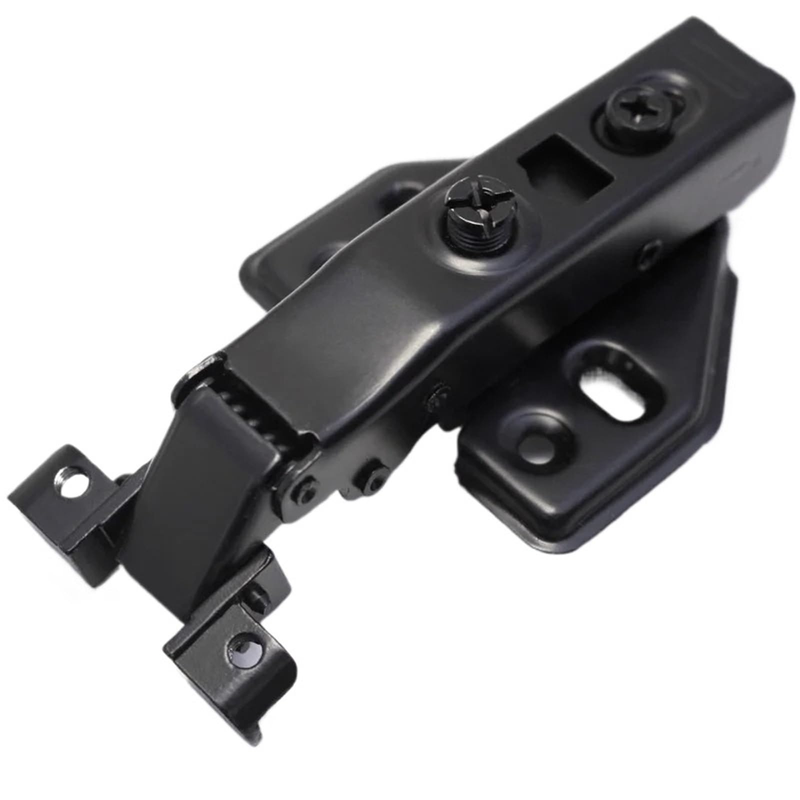 1pcs Metal Aluminum Door Hinge Cabinet Door Hinges(Black Full Overlay)