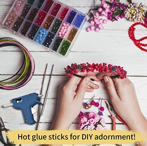 Image of Bristo 20 Pcs 7mm Transparent Glue sticks for 20W Hot melt Glue Gun, Adhesive Gluesticks for Arts, Crafts, Electronics, Repairing & Home Use. [7mm - 20 Sticks]