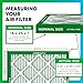 Filterbuy 16x25x1 Air Filter MERV 8 Dust Defense (4-Pack), Pleated HVAC AC Furnace Air Filters Replacement (Actual Size: 15.50 x 24.50 x 0.75 Inches)