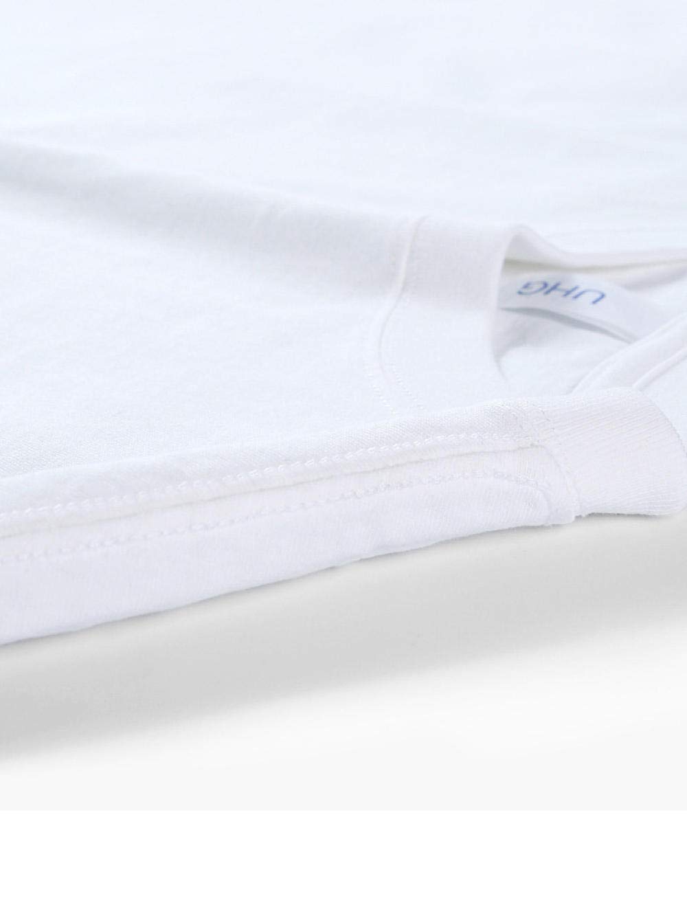 T-shirt męski 230 g, ciężki, bawełniany, luźny, na lato, okrągły dekolt, masywny kolor, 6 sztuk, 32, L