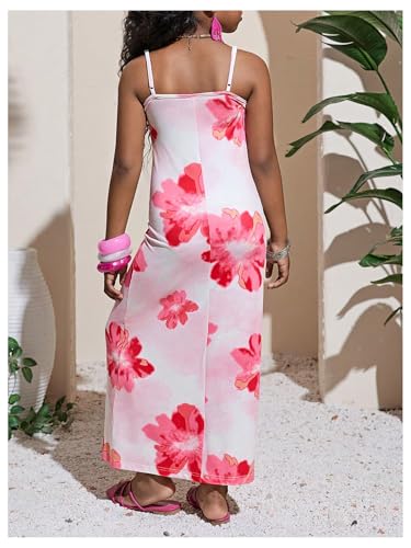 GORGLITTER Girl's Cute Floral Dresses Birthday Graduation Party Maxi Dress Wedding Guest Dress2