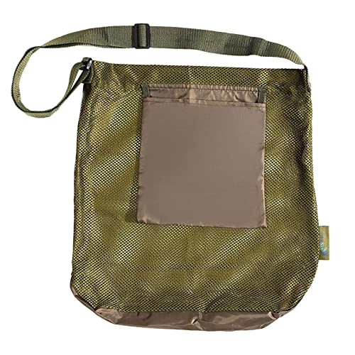 Qsvbeeqj Multipurpose Mesh Foraging Bag Mushroom Hunting Bag Collapsible Fruit Gathering Mushroom Basket