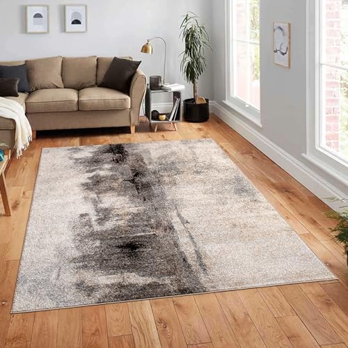 Paco Home Alfombra Salon De Habitacion Pelo Corto Motivo Abstract Vintage Se Puede Lavar En La Lavadora Suave, tamaño:80x150 cm, Color:Multicolor 3