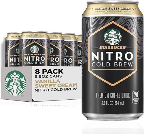 Image of Starbucks Nitro Cold Brew, Vanilla Sweet Cream 9.6 fl oz Can (8 Pack)