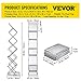 VEVOR Literature Rack, 6 Pockets, Pop up Aluminum Magazine Rack, Lightweight Catalog Holder Stand w/Carrying Bag for Living Room, Hotel, Trade Show, Exhibition, Office