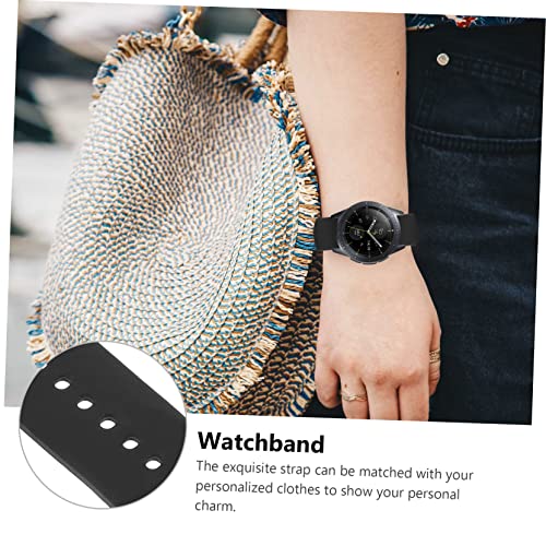 2 Pcs Watch Strap Wrist Watchband Wrist Strap Rubber Watch Band Simple Watch Bands Athletic Wrist Tape4