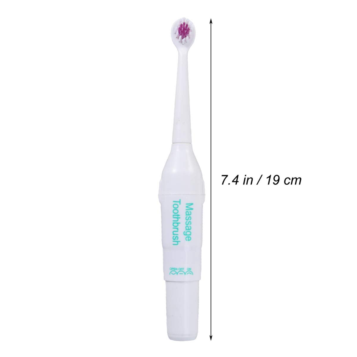 GRIRIW 3Pc Portable Electric Toothbrush for Pets Gentle Cleaning Design Random Color for Travel and Daily Use for Teeth and Gums Sonic Cleaning