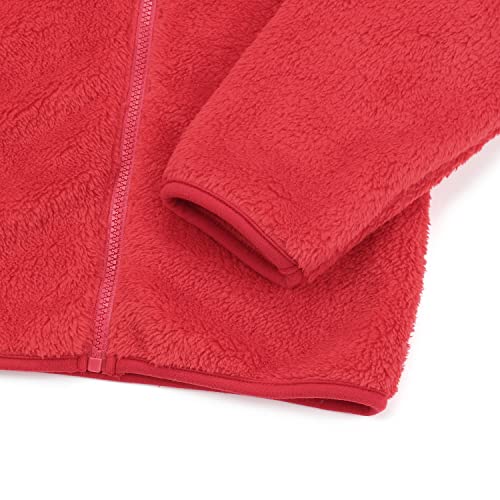 Image of Toddler Girls Boys Fleece Hoody Jacket Zip Up Teddy Coat Warm Winter Outwear