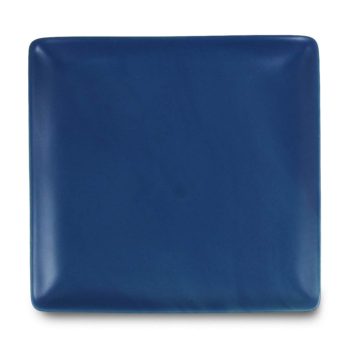 CtoC JAPAN OP-957485 Hasami Ware Square Plate, 6.1 x 6.1 inches (15.5 x 15.51.4 cm), Bread, Blue, Matte