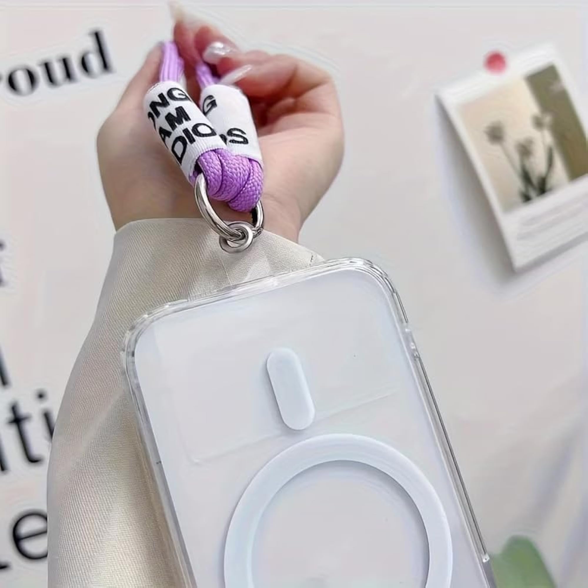 Transparent Mobile Lanyard Patch for Phone Case